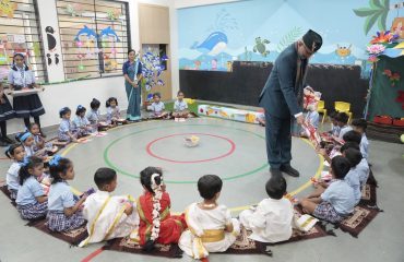 Vice-President Shri C. P. Radhakrishnan visited and interacted with students at Swami Vivekananda Vidya Mandir, Silvassa, on 11.09.2026