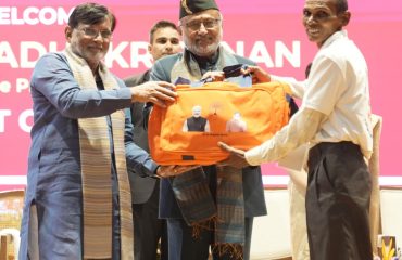 Vice-President Shri C. P. Radhakrishnan distributed toolkits to PM Vishwakarma beneficiaries and appointment certificates to newly appointed teachers at Dr. A.P.J. Abdul Kalam Government College, Silvassa on 11.09.2026