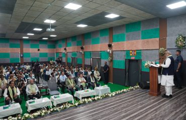 Vice-President Shri C. P. Radhakrishnan visited Nyedar Namlo, a sacred place of worship associated with the indigenous Donyi-Polo faith of the Nyishi community, in Itanagar on 09.09.2026