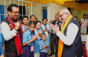 Vice-President Shri C. P. Radhakrishnan visited the Donyi-Polo Mission School for the Hearing, Visually and Intellectually Impaired at Chimpu, Itanagar on 09.09.2026