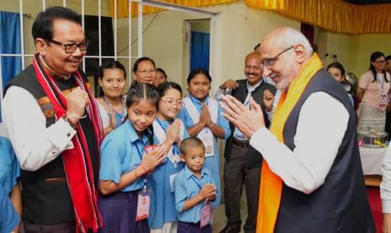 Vice-President Shri C. P. Radhakrishnan visited the Donyi-Polo Mission School for the Hearing, Visually and Intellectually Impaired at Chimpu, Itanagar on 09.09.2026
