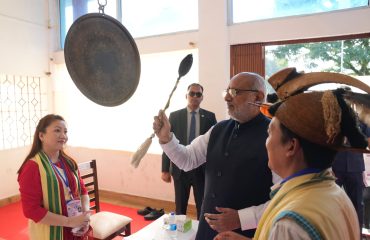 Vice-President Shri C. P. Radhakrishnan visited Nyedar Namlo, a sacred place of worship associated with the indigenous Donyi-Polo faith of the Nyishi community, in Itanagar on 09.09.2026