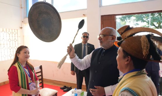 Vice-President Shri C. P. Radhakrishnan visited Nyedar Namlo, a sacred place of worship associated with the indigenous Donyi-Polo faith of the Nyishi community, in Itanagar on 09.09.2026