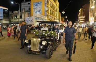 Vice-President Shri C. P. Radhakrishnan visited the vibrant Daman Night Market on 11.09.2026
