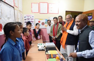 Vice-President Shri C. P. Radhakrishnan visited the Donyi-Polo Mission School for the Hearing, Visually and Intellectually Impaired at Chimpu, Itanagar on 09.09.2026