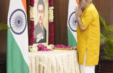 Vice-President Shri C. P. Radhakrishnan paid floral tribute to Thiyagi Immanuel Sekaran on his death anniversary . (11.09.2026)