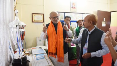 Vice-President Shri C. P. Radhakrishnan visited the Donyi-Polo Mission School for the Hearing, Visually and Intellectually Impaired at Chimpu, Itanagar on 09.09.2026
