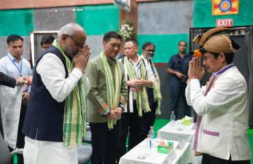 Vice-President Shri C. P. Radhakrishnan visited Nyedar Namlo, a sacred place of worship associated with the indigenous Donyi-Polo faith of the Nyishi community, in Itanagar on 09.09.2026