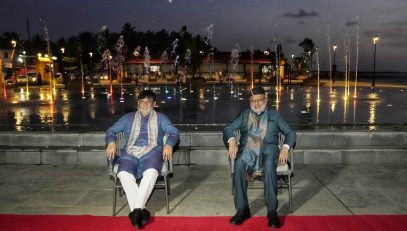 Vice-President Shri C. P. Radhakrishnan visited Ramsetu and Namopath Seafronts, in Daman on 11.09.2026