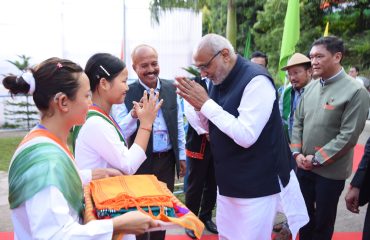 Vice-President Shri C. P. Radhakrishnan visited the Donyi-Polo Mission School for the Hearing, Visually and Intellectually Impaired at Chimpu, Itanagar on 09.09.2026