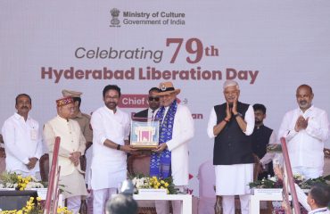 Vice-President Shri C. P. Radhakrishnan participated as Chief Guest at the 79th Hyderabad Liberation Day celebrations at Parade Ground, Secunderabad, Telangana on 17.09.2026