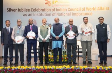 Vice President of India and President, Indian Council of World Affairs (ICWA), Shri C. P. Radhakrishnan addressed the 25th Anniversary celebrations of ICWA as an Institution of National Importance at Sapru House, New Delhi on 15.09.2026