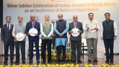 Vice President of India and President, Indian Council of World Affairs (ICWA), Shri C. P. Radhakrishnan addressed the 25th Anniversary celebrations of ICWA as an Institution of National Importance at Sapru House, New Delhi on 15.09.2026