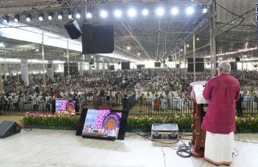 Vice President Shri C. P. Radhakrishnan participated in the Vishwa Seva Dinam celebrations at Mata Amritanandamayi Math, Amritapuri, on the occasion of the 73rd birthday of Mata Amritanandamayi Devi on 27.09.2026