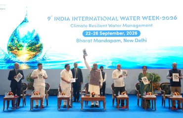 Vice-President Shri C. P. Radhakrishnan inaugurated the 9th India International Water Week 2026 at Bharat Mandapam, New Delhi on 22.09.2026