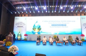 Vice-President Shri C. P. Radhakrishnan inaugurated the 9th India International Water Week 2026 at Bharat Mandapam, New Delhi on 22.09.2026