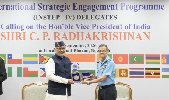 Vice President Shri C. P. Radhakrishnan addressed the 4th edition of the International Strategic Engagement Programme (IN-STEP) at Uprashtrapati Bhawan on 25.09.2026