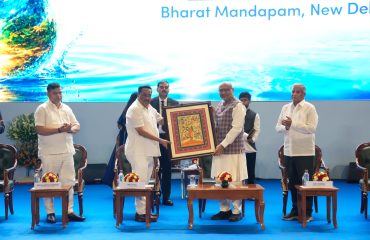 Vice-President Shri C. P. Radhakrishnan inaugurated the 9th India International Water Week 2026 at Bharat Mandapam, New Delhi on 22.09.2026