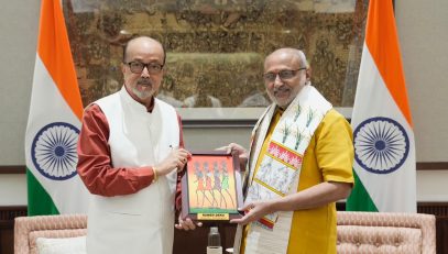 Governor of Chhattisgarh Shri Ramen Deka called on Vice President Shri C. P. Radhakrishnan at Uprashtrapati Bhavan on 30.09.2026