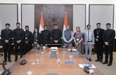 Vice President Shri C. P. Radhakrishnan interacted with Indian Defence Estates Service probationers (2025 Batch) at Uprashtrapati Bhavan on 30.09.2026