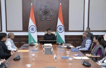 Vice President Shri C. P. Radhakrishnan interacted with Indian Defence Estates Service probationers (2025 Batch) at Uprashtrapati Bhavan on 30.09.2026