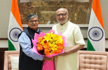 Governor of Punjab and Administrator of UT of Chandigarh Shri Gulab Chand Kataria called on Vice President Shri C. P. Radhakrishnan at Uprashtrapati Bhavan on 29.09.2026