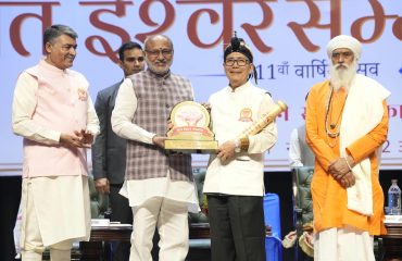 Vice-President Shri C. P. Radhakrishnan attended the 11th Sant Eshwar Samman-2026 in New Delhi as Chief Guest and presented the Sant Eshwar Seva Samman on 02.10.2026