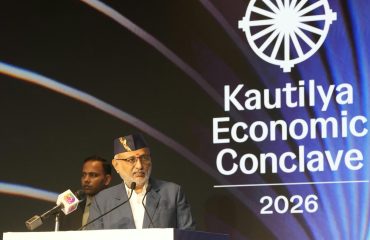 Vice President Shri C. P. Radhakrishnan delivered the inaugural address at the 5th Kautilya Economic Conclave in New Delhi on 03.10.2026