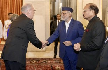 Vice President Shri C. P. Radhakrishnan attended the banquet hosted by Hon’ble President Smt. Droupadi Murmu in honour of the President of the Swiss Confederation, H.E. Mr. Guy Parmelin at Rashtrapati Bhavan on 05.10.2026