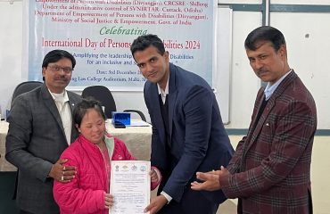 Certificate Distribution during International Day of Persons with Disabilities
