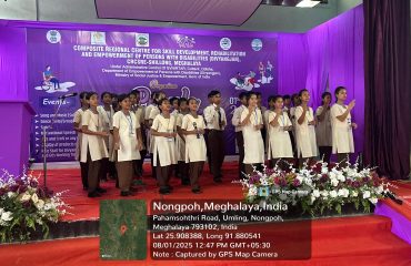 Group Song during Purple Fair at Ri- Bhoi District