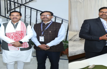Visit of Shri. B. L. Verma, Minister of State