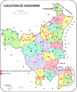 Location of Godowns