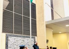 Hon'ble CEO Saluting the flag