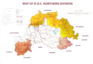 MAP Of RDC Northern Division 