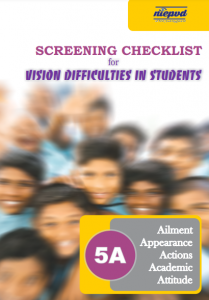 SCREENING CHECKLIST fOR VISION DIFFICULTIES IN STUDENTS