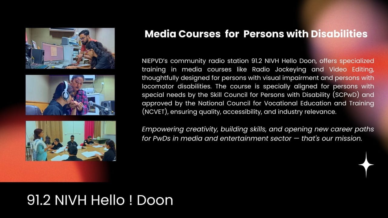 Media Courses being run by the Radio for PwDs