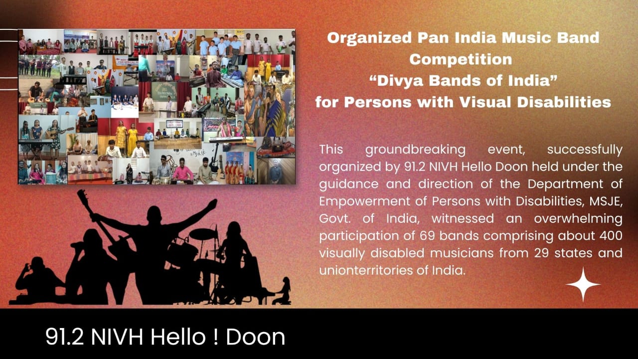 Organized Pan India Mujsic Competition for PwVIs – Divya Bands of India