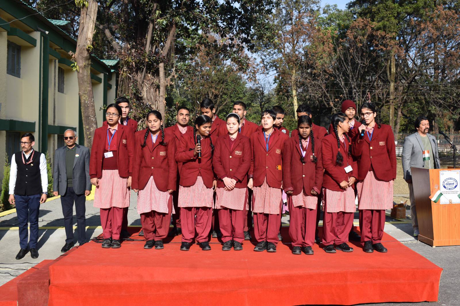 NIEPVD Celebrates 77th Republic Day with Pride Student performance