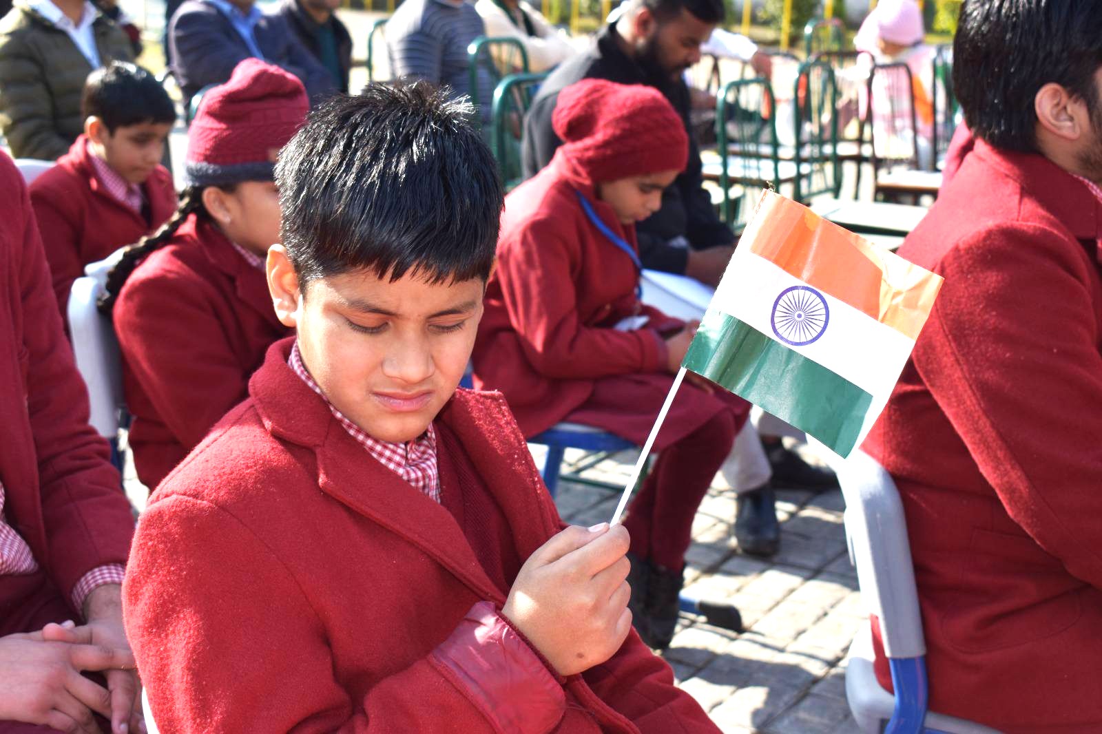 NIEPVD Celebrates 77th Republic Day with Pride Sweet little boy
