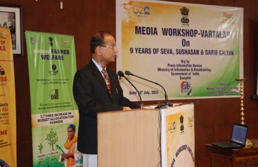 Dr.L.P.Sharma, State Informatics Officer PIB Workshop , Gangtok