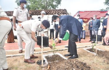 Inauguration of State-wide sapling plantation at Central Jail by Hon'ble Chief Justice of MPHC (11-07-2022)