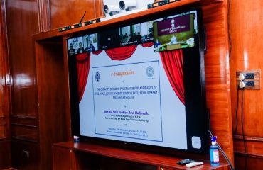 e-Inauguration of Capacity Building Program for candidates preparing for Civil Judge Junior Division (Entry Level ) Recruitment Preliminary Exam- 2022 on 07-12-2023.