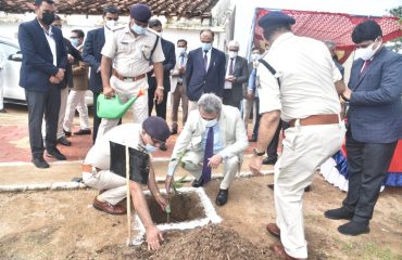 Inauguration of State-wide sapling plantation at Central Jail by Hon'ble Chief Justice of MPHC (11-07-2022)