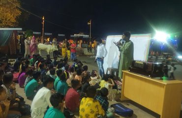 MPSLSA celebrated World Yoga Day with children at Gwarighat (21-06-2022)
