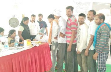 Health Check up camp for labourers (Dated 05-05-2022)