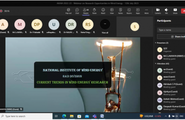Webinar on Research Opportunites in Wind Energy
