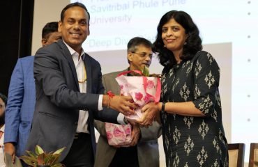 Dr Anil facilitating Dr Anagha Pathak