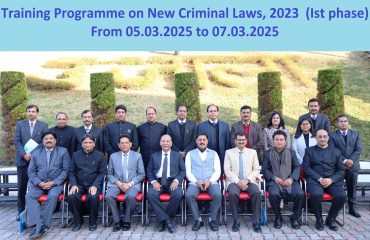 training programme on new criminal Laws