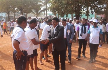 Annual Sport festival and Cultural Festival 2024-25 Handshake with Participants